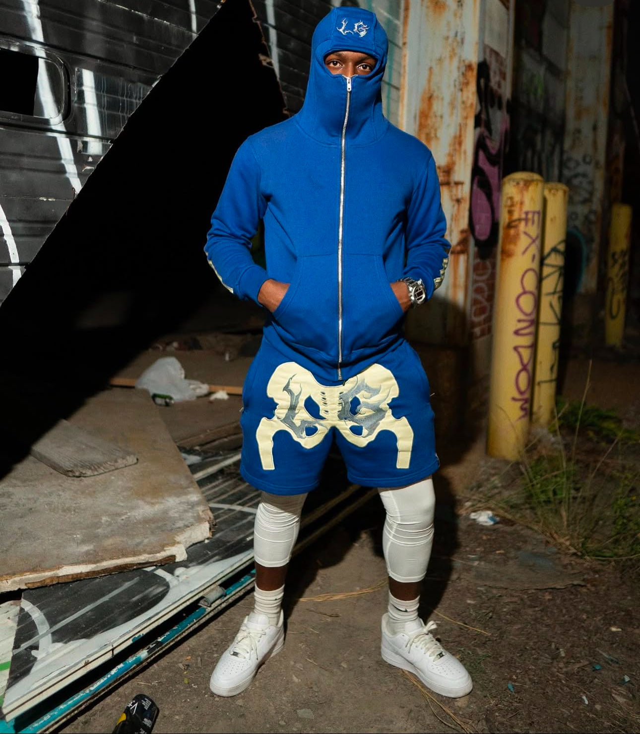 Skull shorts set