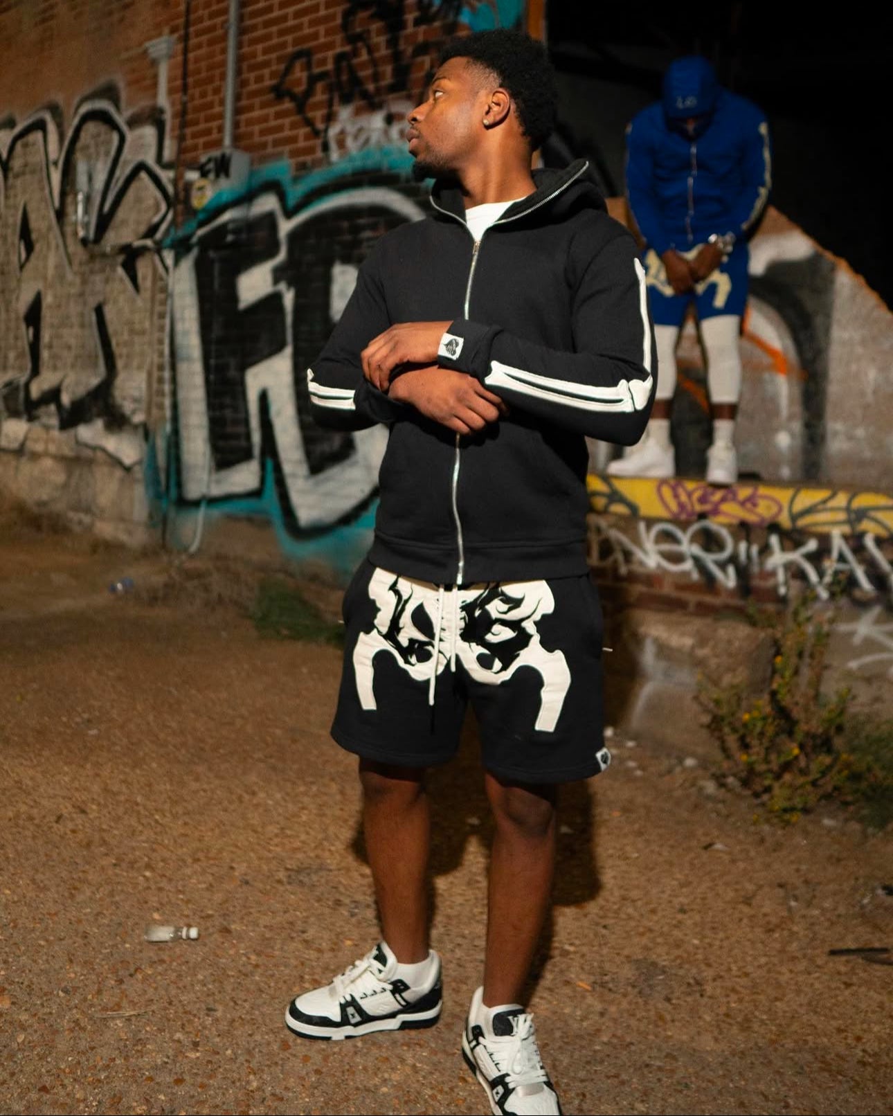 Skull shorts set